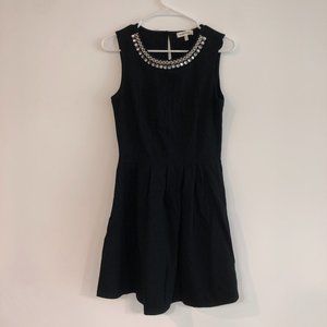 Monteau Black Rhinestone Dress